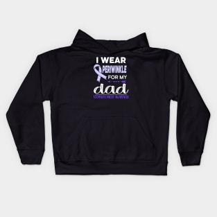 I Wear Periwinkle For My Dad Kids Hoodie